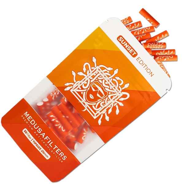 Filtres charbon actif Medusa 50pcs (couleurs variables)